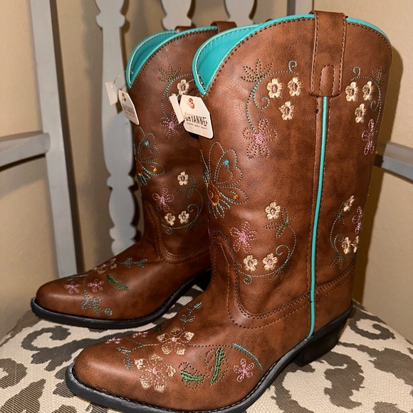Girls Cowboy Boots Size 6 - Picture 4 of 8